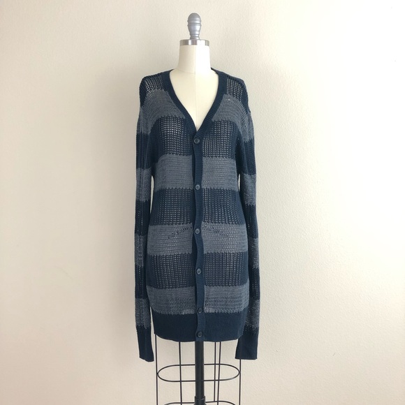 All Saints Sweaters - All Saints Spital Fields Open Knit Cardigan